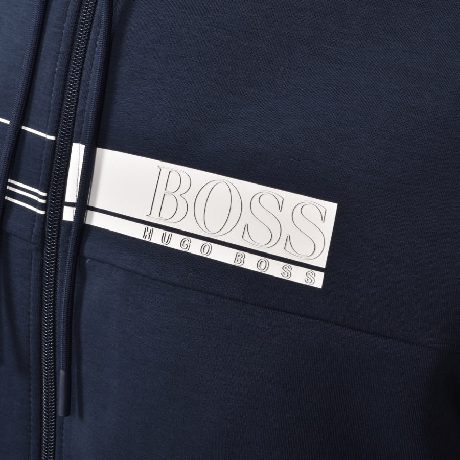 Alternative Image for ProductBOSS Saggy Full Zip Hoodie Navy3